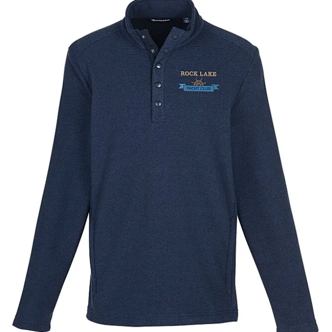 Cutter & Buck Hunt's Point Textured Fleece Snap Pullover - Men's