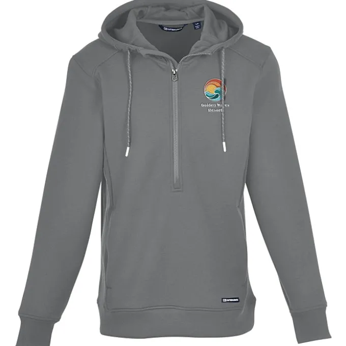 Cutter & Buck Roam 1/2-Zip Hooded Pullover