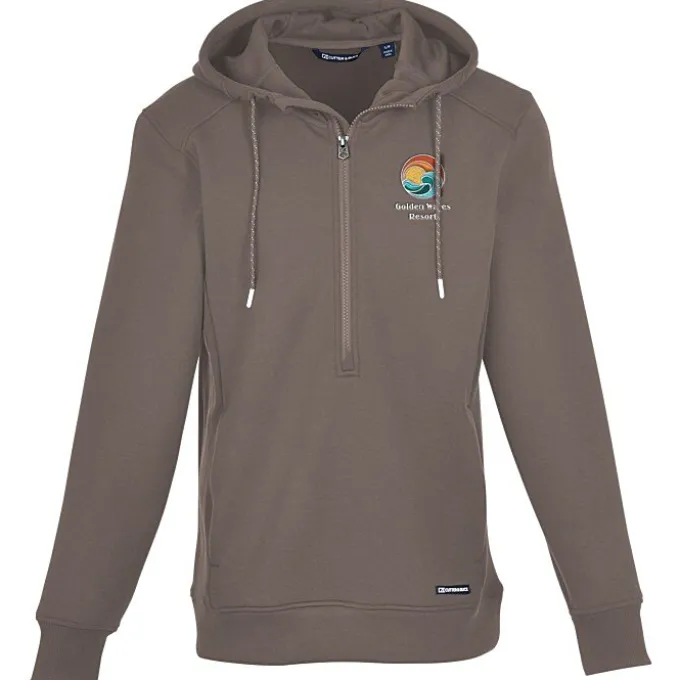 Cutter & Buck Roam 1/2-Zip Hooded Pullover