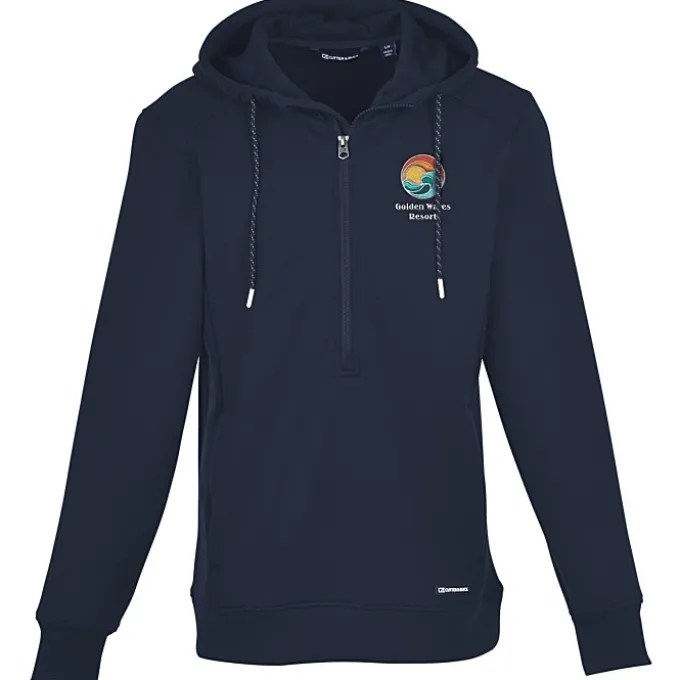 Cutter & Buck Roam 1/2-Zip Hooded Pullover