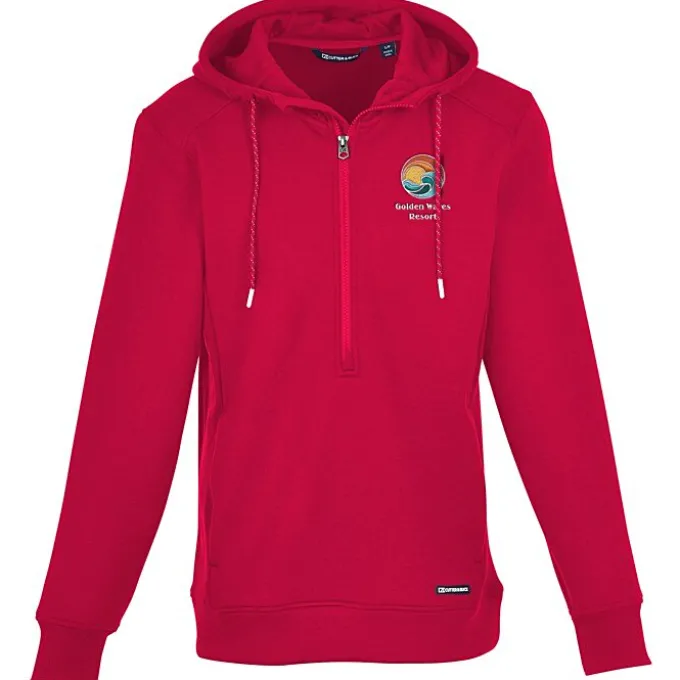 Cutter & Buck Roam 1/2-Zip Hooded Pullover