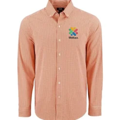 Cutter & Buck Skyline Gingham Dress Shirt - Men's