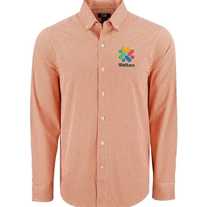 Cutter & Buck Skyline Gingham Dress Shirt - Men's