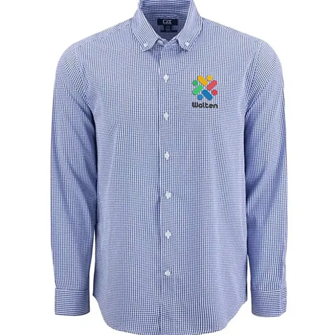 Cutter & Buck Skyline Gingham Dress Shirt - Men's