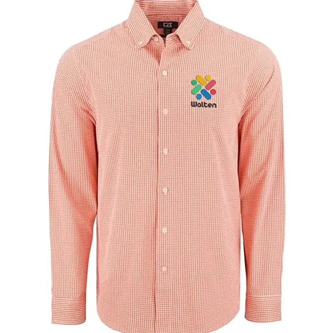 Cutter & Buck Skyline Gingham Dress Shirt - Men's