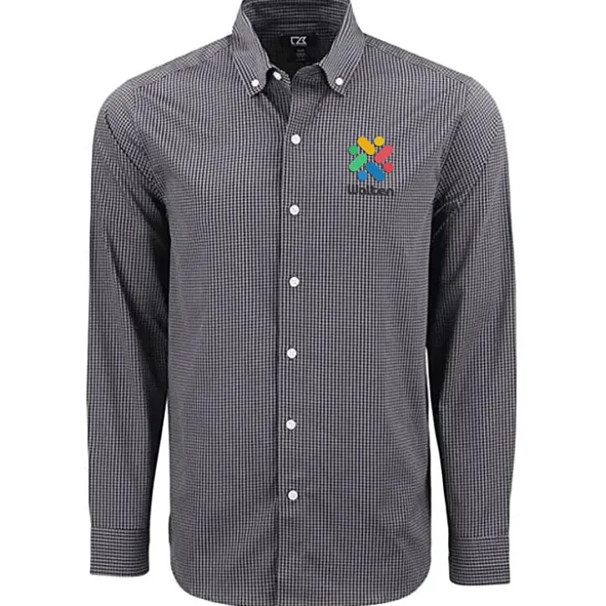 Cutter & Buck Skyline Gingham Dress Shirt - Men's