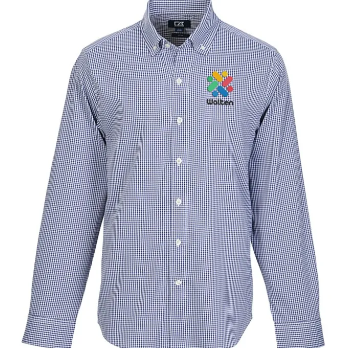Cutter & Buck Skyline Gingham Dress Shirt - Men's