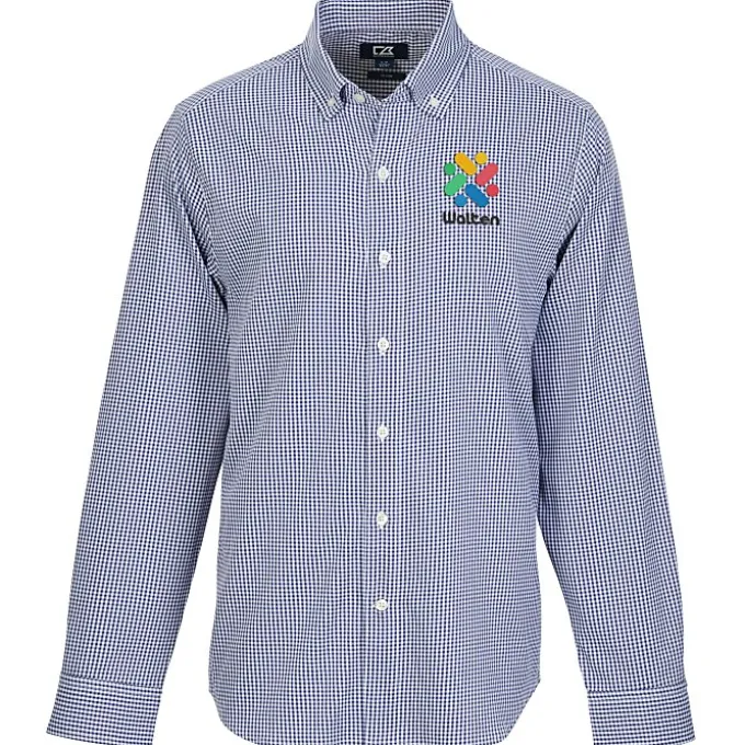Cutter & Buck Skyline Gingham Dress Shirt - Men's