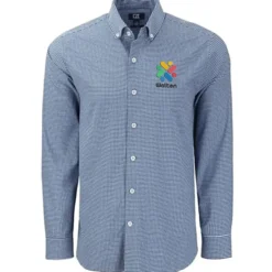 Cutter & Buck Skyline Gingham Dress Shirt - Men's