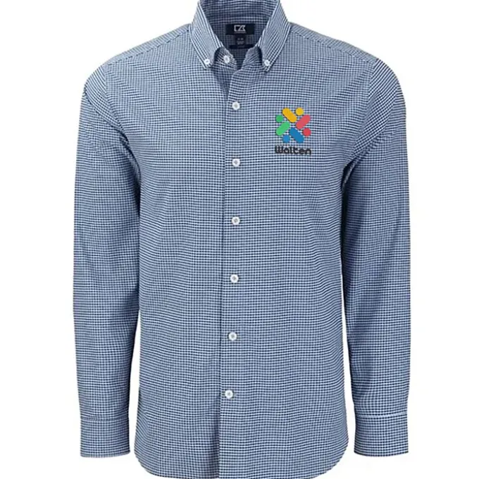 Cutter & Buck Skyline Gingham Dress Shirt - Men's