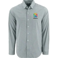 Cutter & Buck Skyline Gingham Dress Shirt - Men's