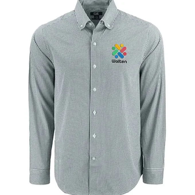 Cutter & Buck Skyline Gingham Dress Shirt - Men's