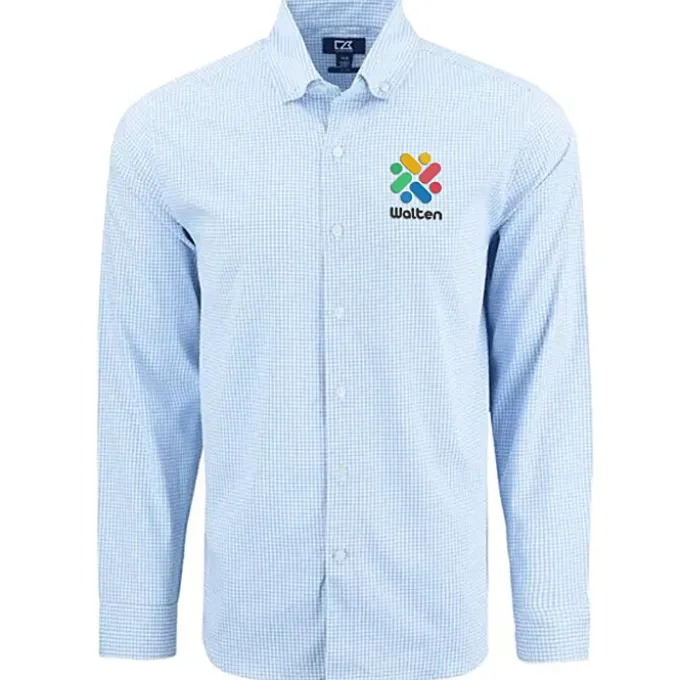Cutter & Buck Skyline Gingham Dress Shirt - Men's