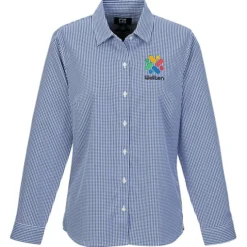 Cutter & Buck Skyline Gingham Dress Shirt - Ladies'