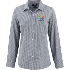 Cutter & Buck Skyline Gingham Dress Shirt - Ladies'