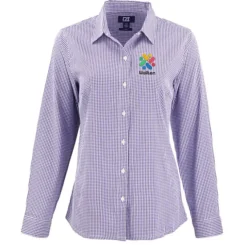 Cutter & Buck Skyline Gingham Dress Shirt - Ladies'