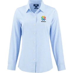Cutter & Buck Skyline Gingham Dress Shirt - Ladies'