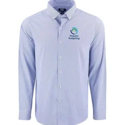 Cutter & Buck Skyline Pinstripe Dress Shirt - Men's