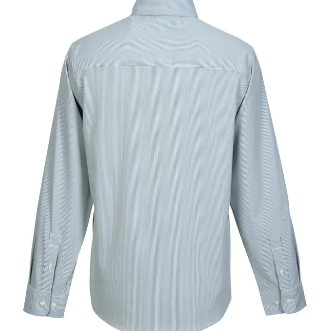 Cutter & Buck Skyline Pinstripe Dress Shirt - Men's