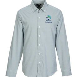 Cutter & Buck Skyline Pinstripe Dress Shirt - Men's