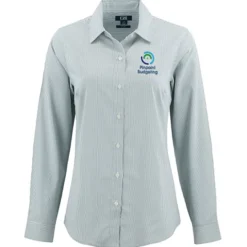 Cutter & Buck Skyline Pinstripe Dress Shirt - Ladies'