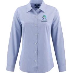 Cutter & Buck Skyline Pinstripe Dress Shirt - Ladies'