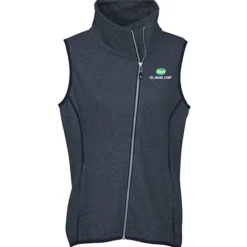 Cutter & Buck Sweater Knit Asymmetrical Fleece Vest - Ladies'