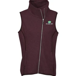 Cutter & Buck Sweater Knit Asymmetrical Fleece Vest - Ladies'