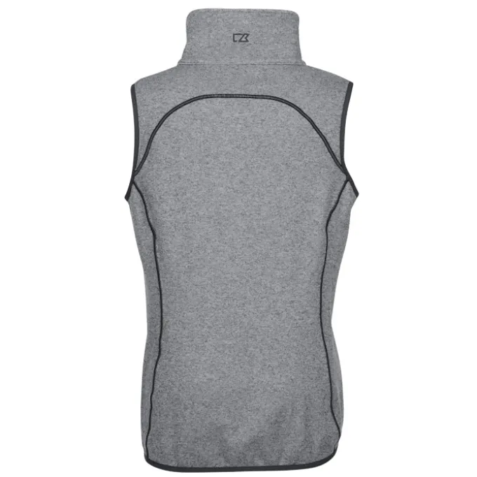 Cutter & Buck Sweater Knit Asymmetrical Fleece Vest - Ladies'