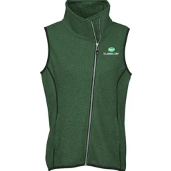 Cutter & Buck Sweater Knit Asymmetrical Fleece Vest - Ladies'