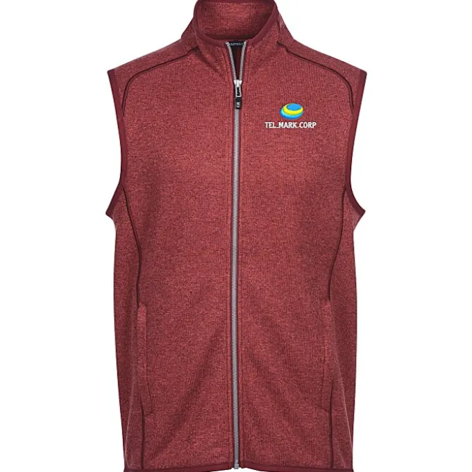 Cutter & Buck Sweater Knit Fleece Vest - Men's