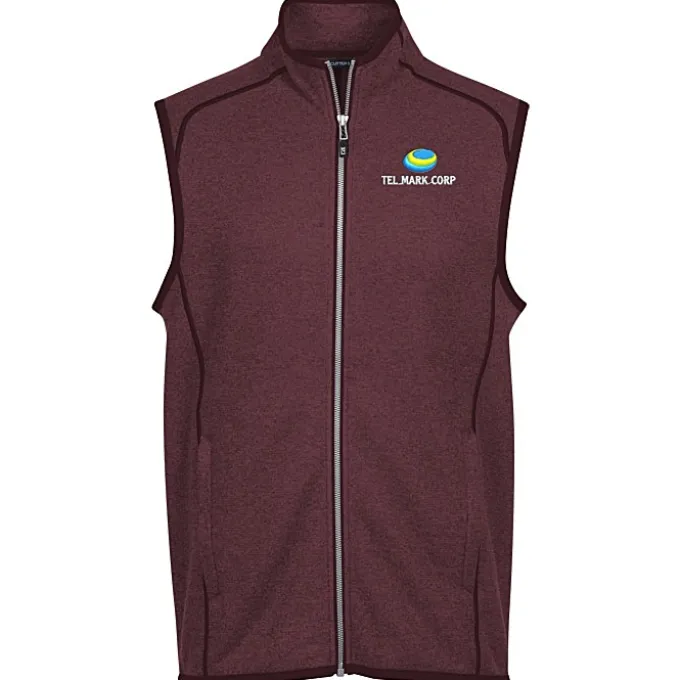 Cutter & Buck Sweater Knit Fleece Vest - Men's