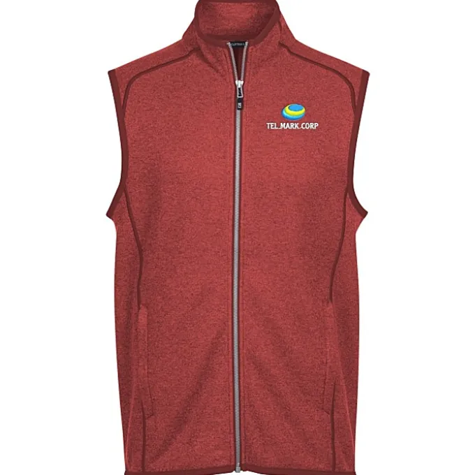 Cutter & Buck Sweater Knit Fleece Vest - Men's