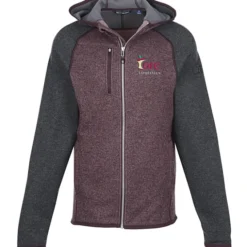 Cutter & Buck Sweater Knit Hooded Fleece Jacket - Men's