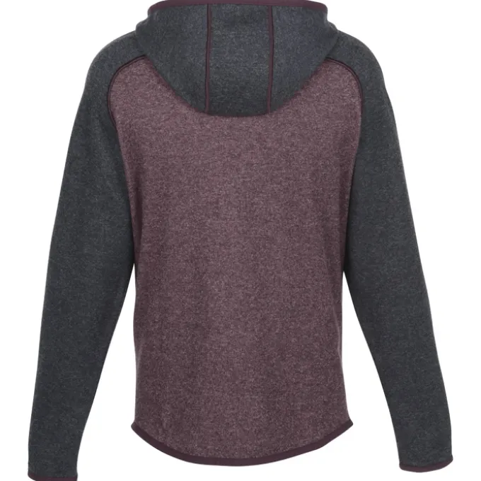 Cutter & Buck Sweater Knit Hooded Fleece Jacket - Men's