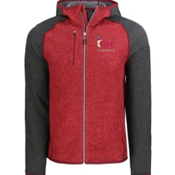 Cutter & Buck Sweater Knit Hooded Fleece Jacket - Men's