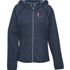 Cutter & Buck Sweater Knit Hooded Fleece Jacket - Ladies'