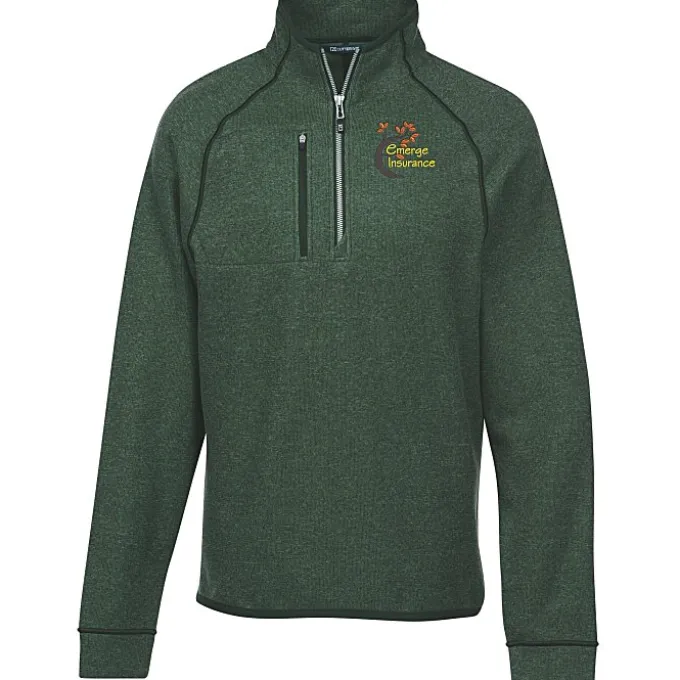 Cutter & Buck Sweater Knit 1/2-Zip Fleece Pullover - Men's