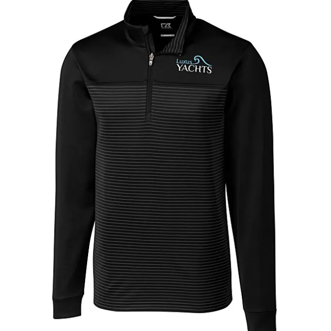 Cutter & Buck Traverse Stripe 1/2-Zip Pullover - Men's
