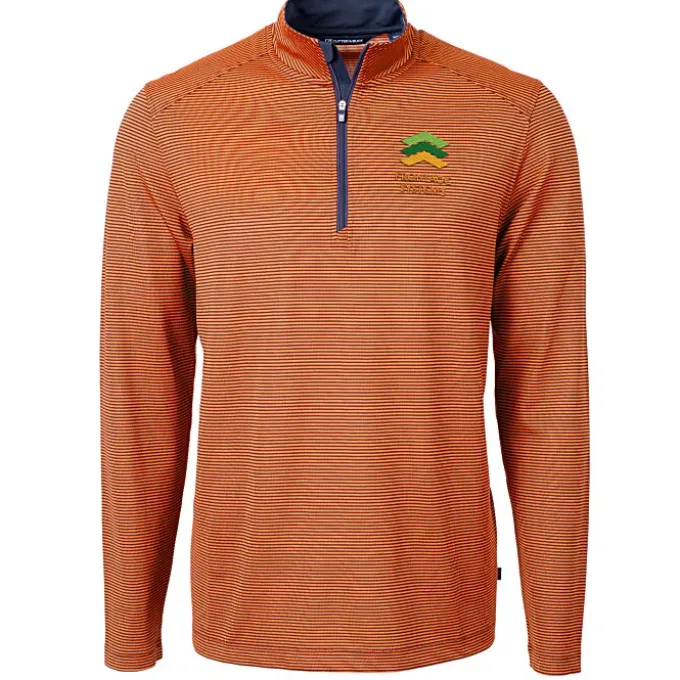 Cutter & Buck Virtue Pique Micro Stripe 1/4-Zip Pullover