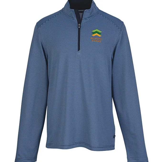 Cutter & Buck Virtue Pique Micro Stripe 1/4-Zip Pullover