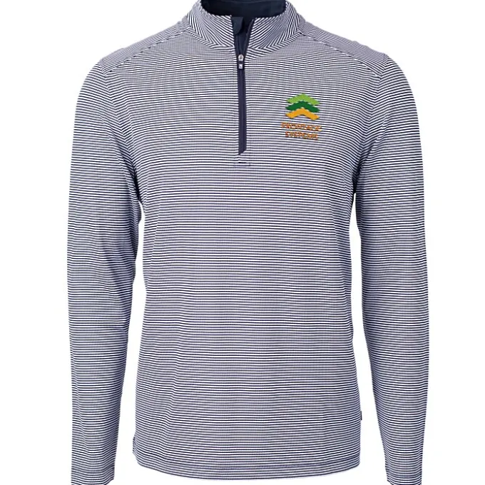 Cutter & Buck Virtue Pique Micro Stripe 1/4-Zip Pullover