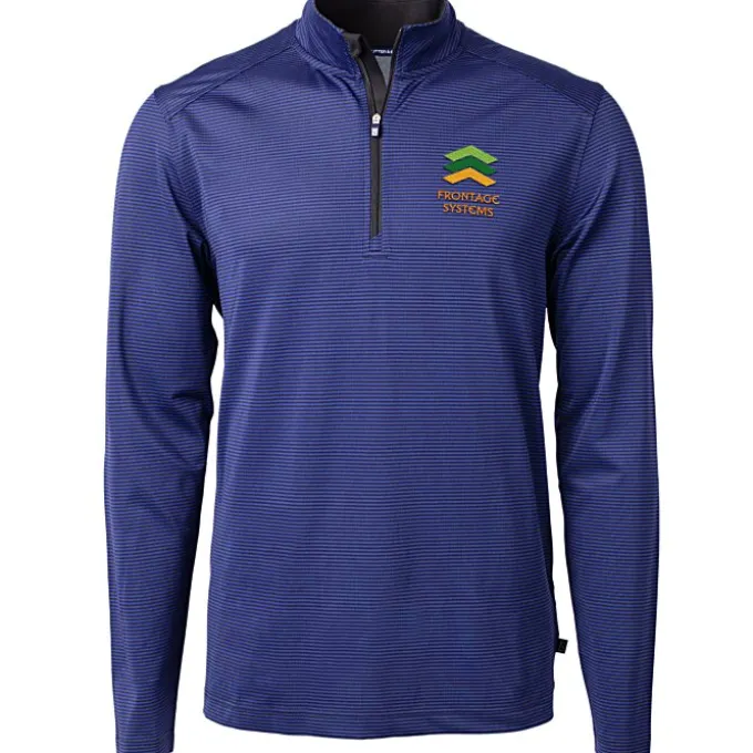 Cutter & Buck Virtue Pique Micro Stripe 1/4-Zip Pullover