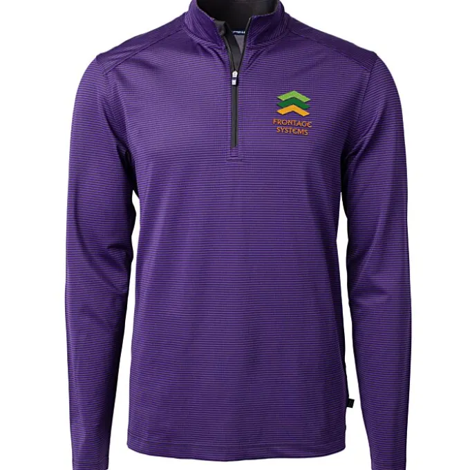 Cutter & Buck Virtue Pique Micro Stripe 1/4-Zip Pullover