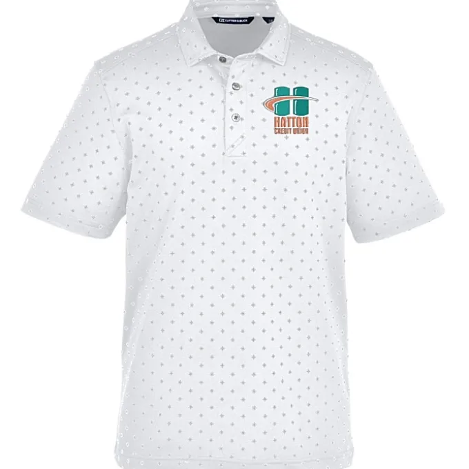 Cutter & Buck Virtue Pique Tile Print Polo