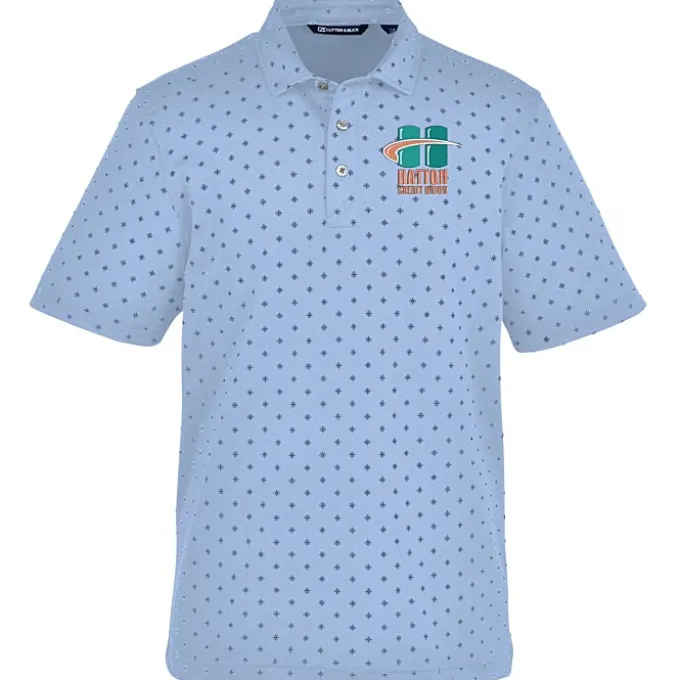 Cutter & Buck Virtue Pique Tile Print Polo