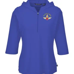 Cutter & Buck Virtue Pique 1/2-Zip Pullover Hoodie - Ladies'