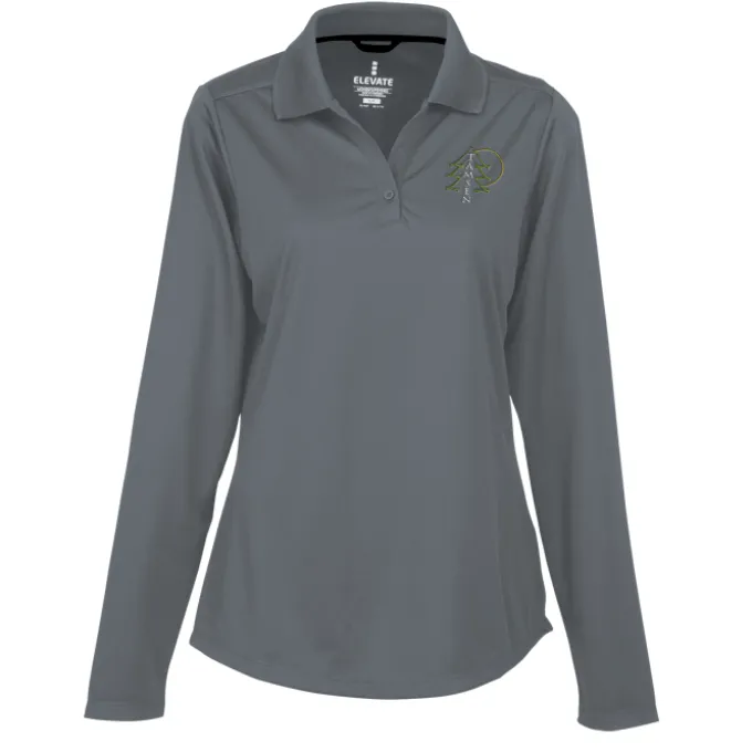Dade Textured Performance LS Polo - Ladies'