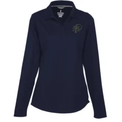 Dade Textured Performance LS Polo - Ladies'