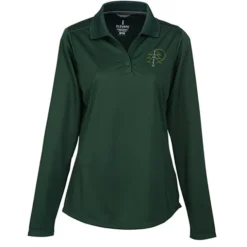 Dade Textured Performance LS Polo - Ladies'